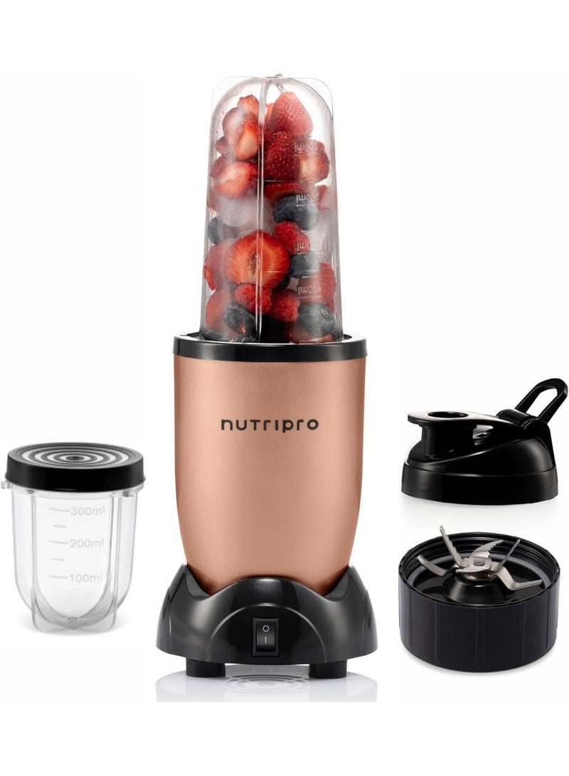 NutriPro 500W Blender | Juicer Mixer Grinder & Smoothie Maker Machine (Gold, 2 Jars) - Image 1